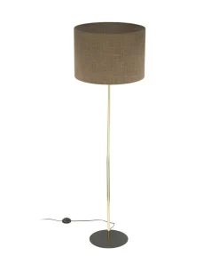 Prosta lampa na złotej nodze TK 16031 UMBERTO BROWN GOLD | Kaja*Sklep Kaja Best Sale