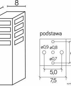 Prosta lampa, oświetlenie ogrodu RADO III 3 AL z serii RADO III | Kaja Oświetlen*Sklep Kaja Clearance