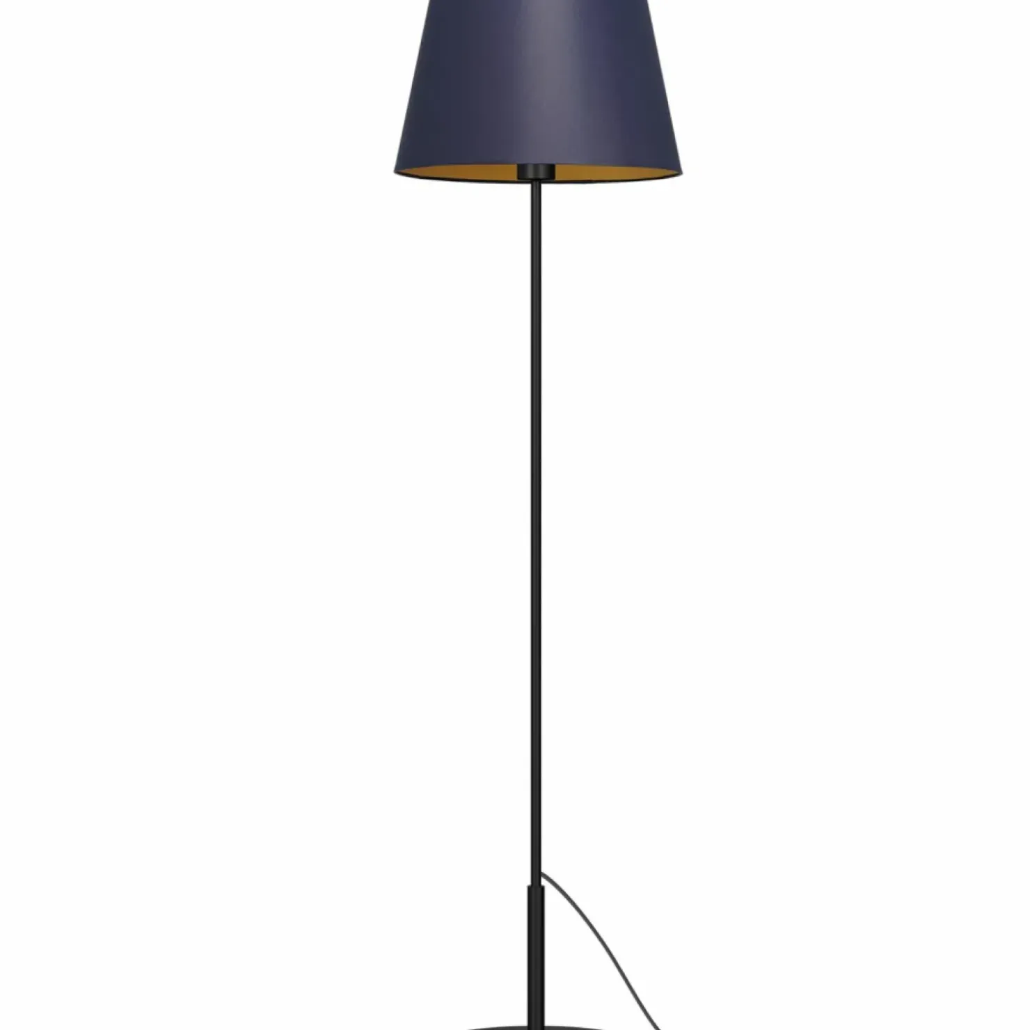 Prosta lampa podłogowa, granatowo-złota LX 3580 z serii ARDEN | Kaja*Sklep Kaja Clearance
