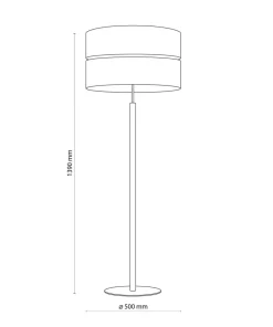 Prosta lampa podłogowa na drewnianej nodze TK 5597 z serii ECO | Kaja*Sklep Kaja New