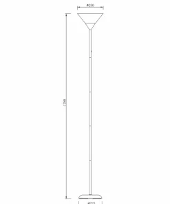 Prosta lampa podłogowa w stylu retro ZM CL-3800H-SL MOREN | Kaja*Sklep Kaja Online