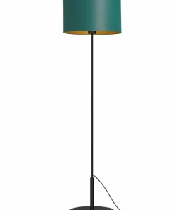 Prosta lampa podłogowa, zielono-złota LX 3555 z serii ARDEN | Kaja*Sklep Kaja Best