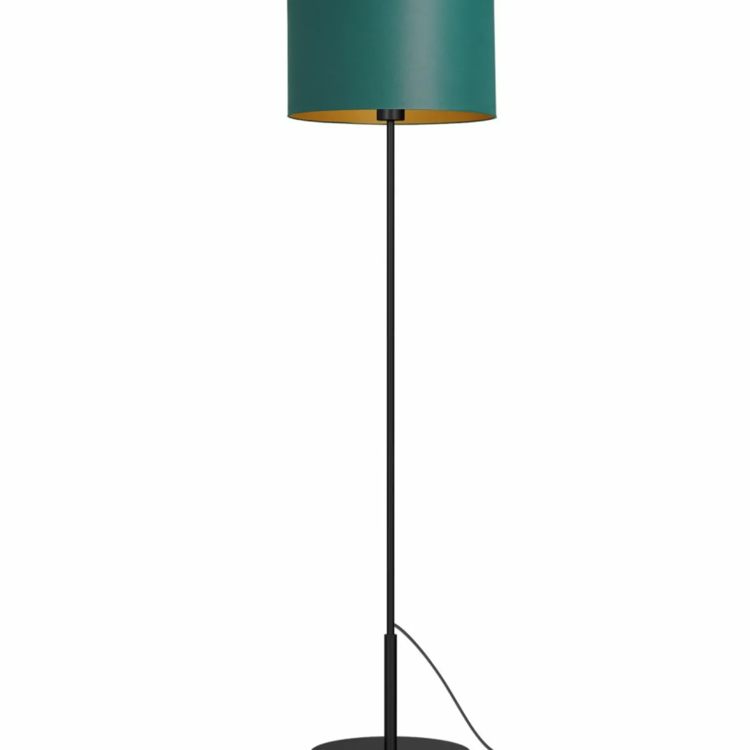 Prosta lampa podłogowa, zielono-złota LX 3555 z serii ARDEN | Kaja*Sklep Kaja Best
