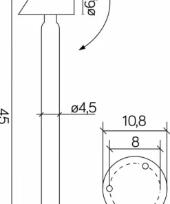 Prosta lampa stojąca, regulowany kąt świecenia 1061-450 z serii SIGMA | Kaja Ośw*Sklep Kaja Online
