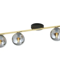Shop Sklep Kaja Prosta lampa sufitowa z grafitowymi kloszami 1250/3 z serii MONZA