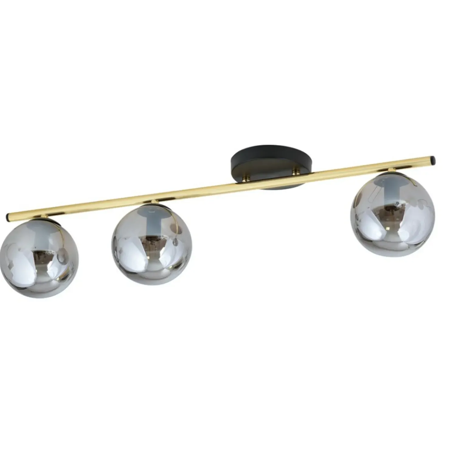 Shop Sklep Kaja Prosta lampa sufitowa z grafitowymi kloszami 1250/3 z serii MONZA