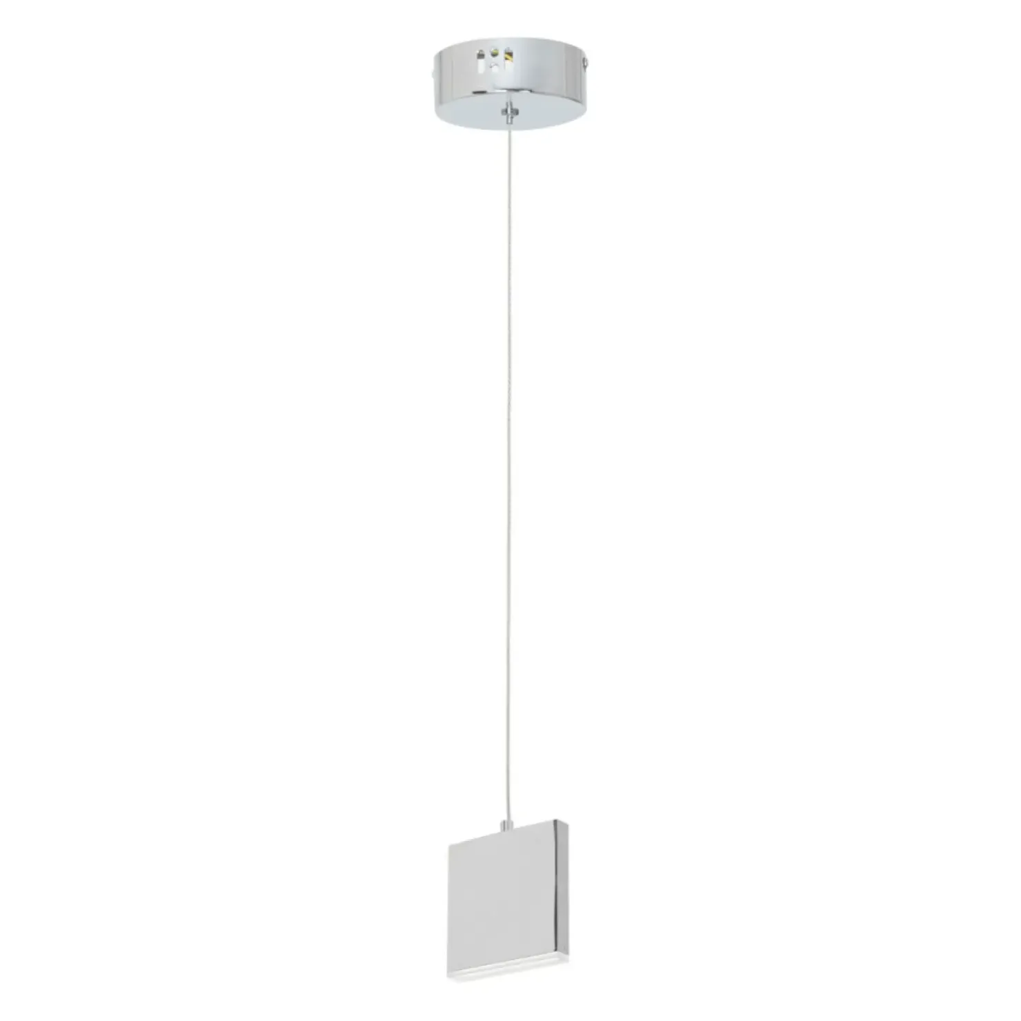 Fashion Sklep Kaja Prosta lampa w stylu minimalistycznym ML441 CUADRA | Kaja Oświetlenie chrom