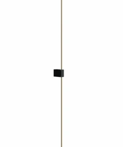 Prosta, ledowa lampa ścienna, złoty słupek C071WL-L12GB3K z serii PARS*Sklep Kaja Cheap