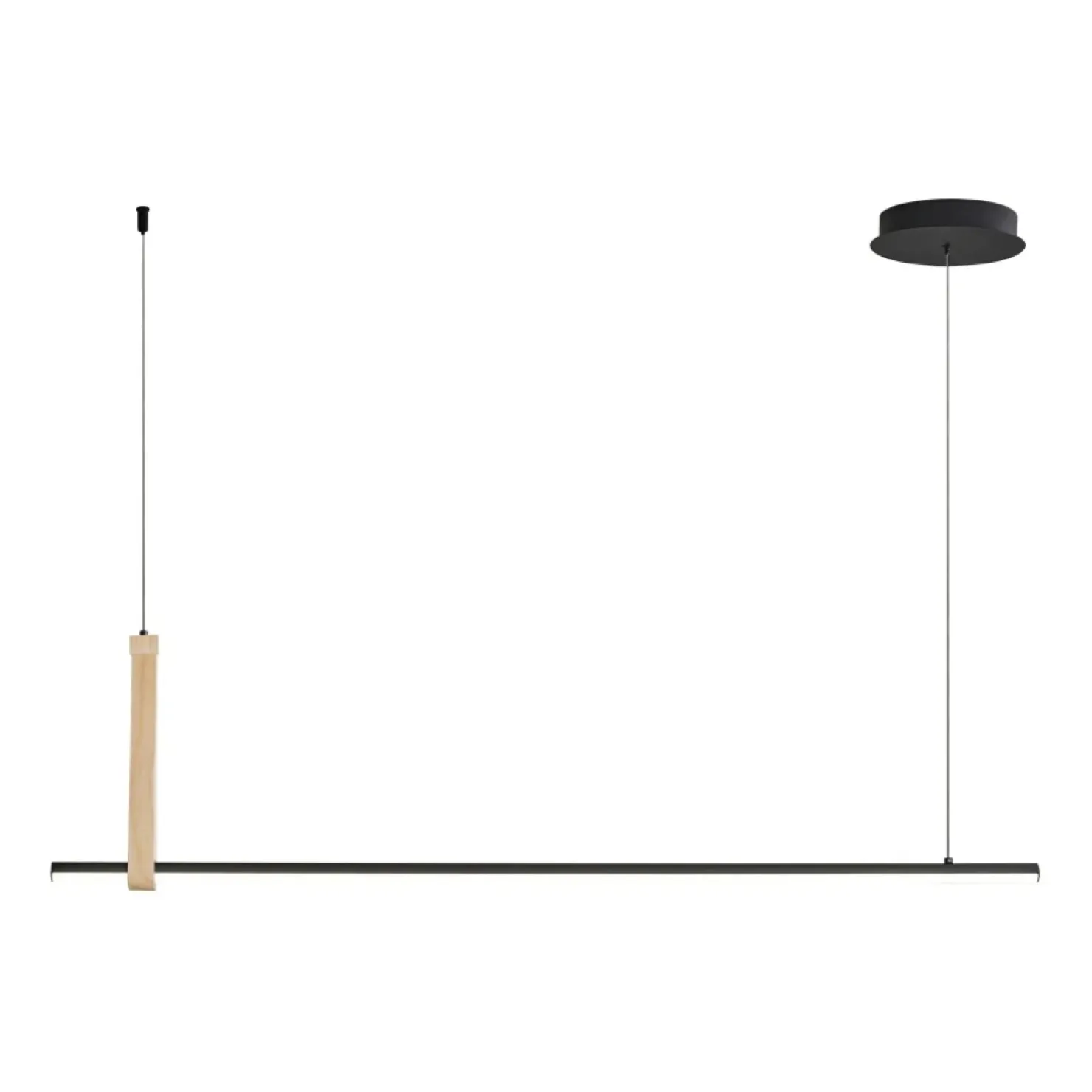 Best Sale Sklep Kaja Prosta, ledowa lampa nad stół, dodatek drewna 22806M-WOOD CLAUD | Kaja