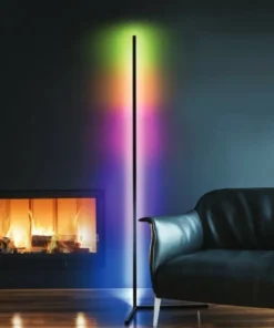 Prosta, ledowa lampa podłogowa RGB z pilotem AZ4754 JOHNY | Kaja*Sklep Kaja Best Sale