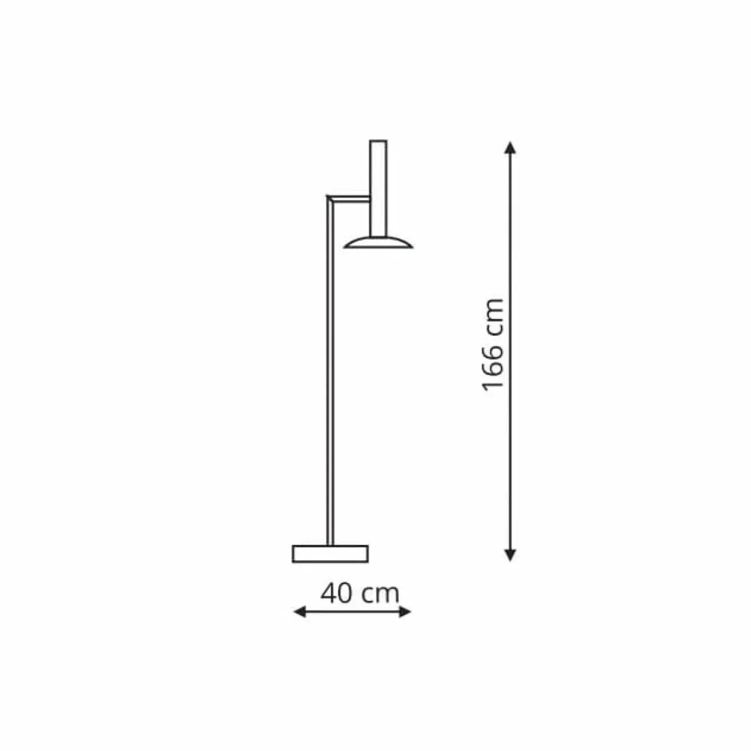 Prosta, minimalistyczna lampa stojąca LP-1661/1F WH HAT | Kaja*Sklep Kaja Best Sale