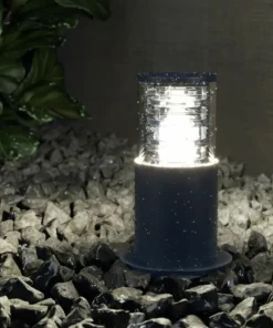 Prosta, niska, czarna lampa ogrodowa stojąca O576FL-01B1 z serii BRONX*Sklep Kaja Hot