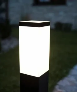 Prostokątna lampa stojąca ogrodowa SS802-450 BL z serii INOX KWADRAT | Kaja Oświ*Sklep Kaja Hot