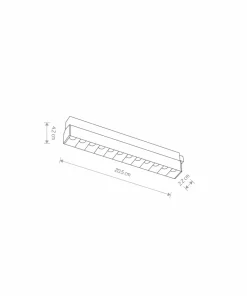 Prosty reflektor do szyny magnetycznej 1F 10644 LVM FOCUS LED | Kaja*Sklep Kaja Cheap