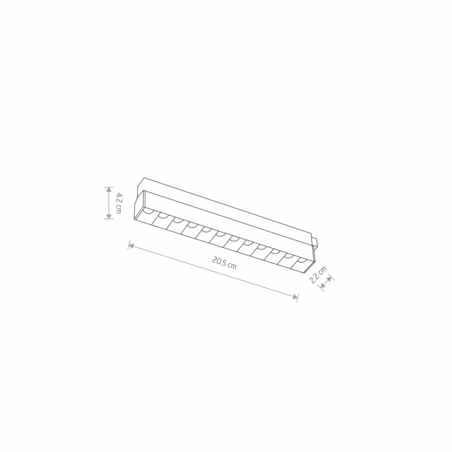 Prosty reflektor do szyny magnetycznej 1F 10644 LVM FOCUS LED | Kaja*Sklep Kaja Cheap