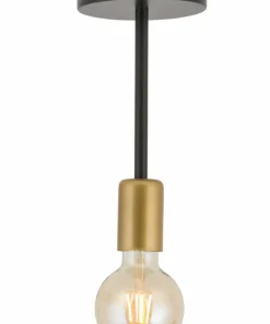 Flash Sale Sklep Kaja Prosty, sztywny zwis ze złotą oprawką, bez klosza SIG 32376 - GINO
