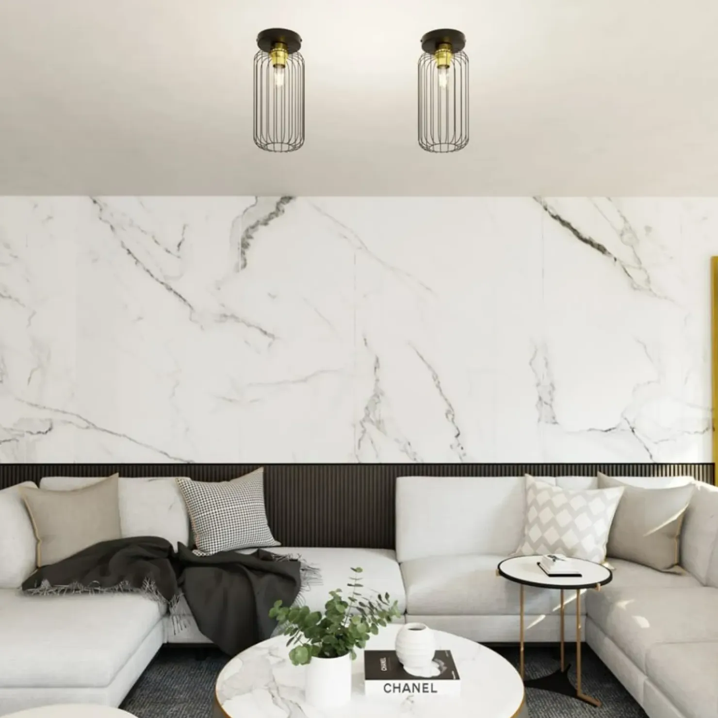 Shop Sklep Kaja Punktowa lampa sufitowa, druciana 1366/1 z serii BARN