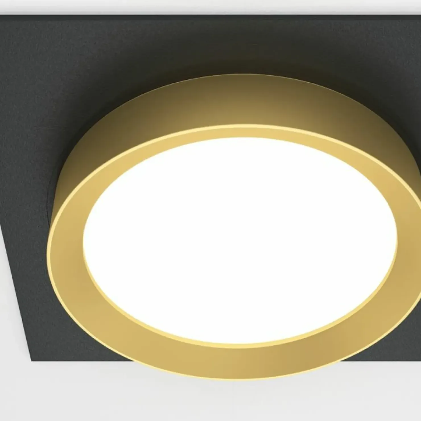 Punktowa lampa sufitowa do zabudowy DL086-GX53-SQ-BG z serii HOOP*Sklep Kaja Clearance