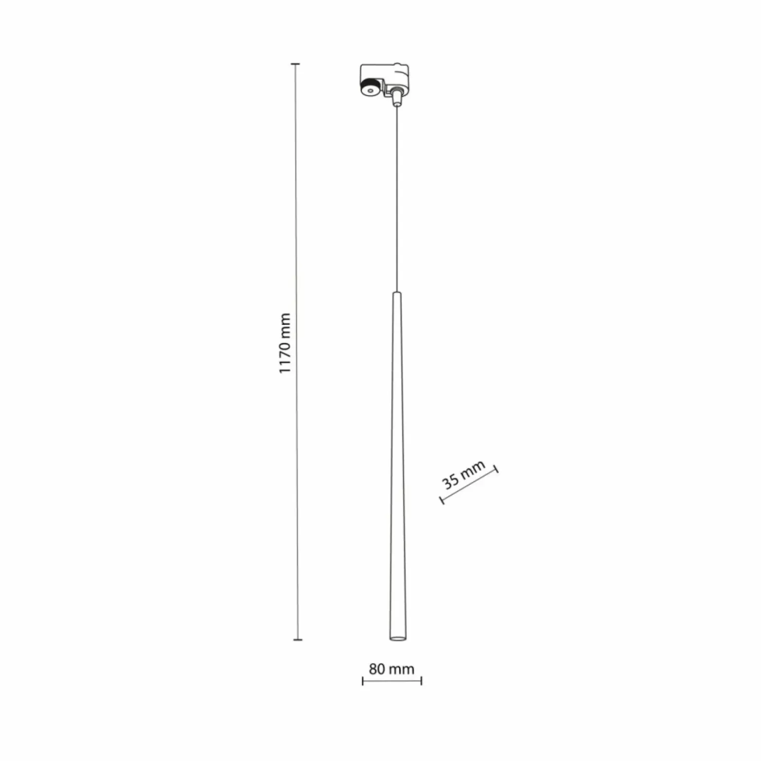 Punktowa lampa wisząca do szyny 1-fazowej TK 5751 TRACER | Kaja*Sklep Kaja Discount