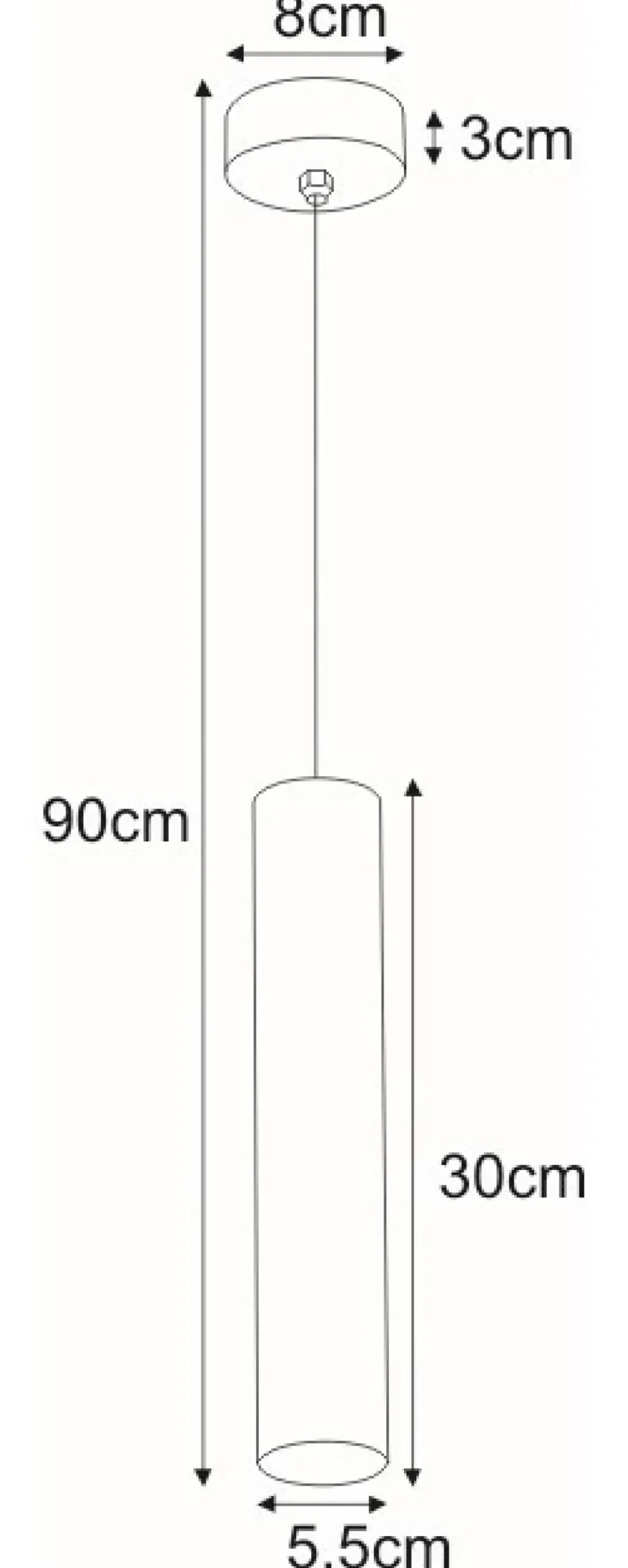 Online Sklep Kaja Punktowa lampa wisząca tuba do kuchni K-4825 CORK | Kaja Oświetlenie złoty