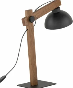 Regulowana, drewniana lampka biurkowa z kloszem TK 5345 z serii OSLO*Sklep Kaja Store