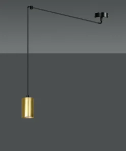 Store Sklep Kaja Regulowana lampa wisząca w kolorze złota 526/1 | Kaja Oświetlenie