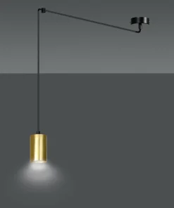 Store Sklep Kaja Regulowana lampa wisząca w kolorze złota 526/1 | Kaja Oświetlenie