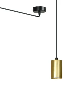 Store Sklep Kaja Regulowana lampa wisząca w kolorze złota 526/1 | Kaja Oświetlenie