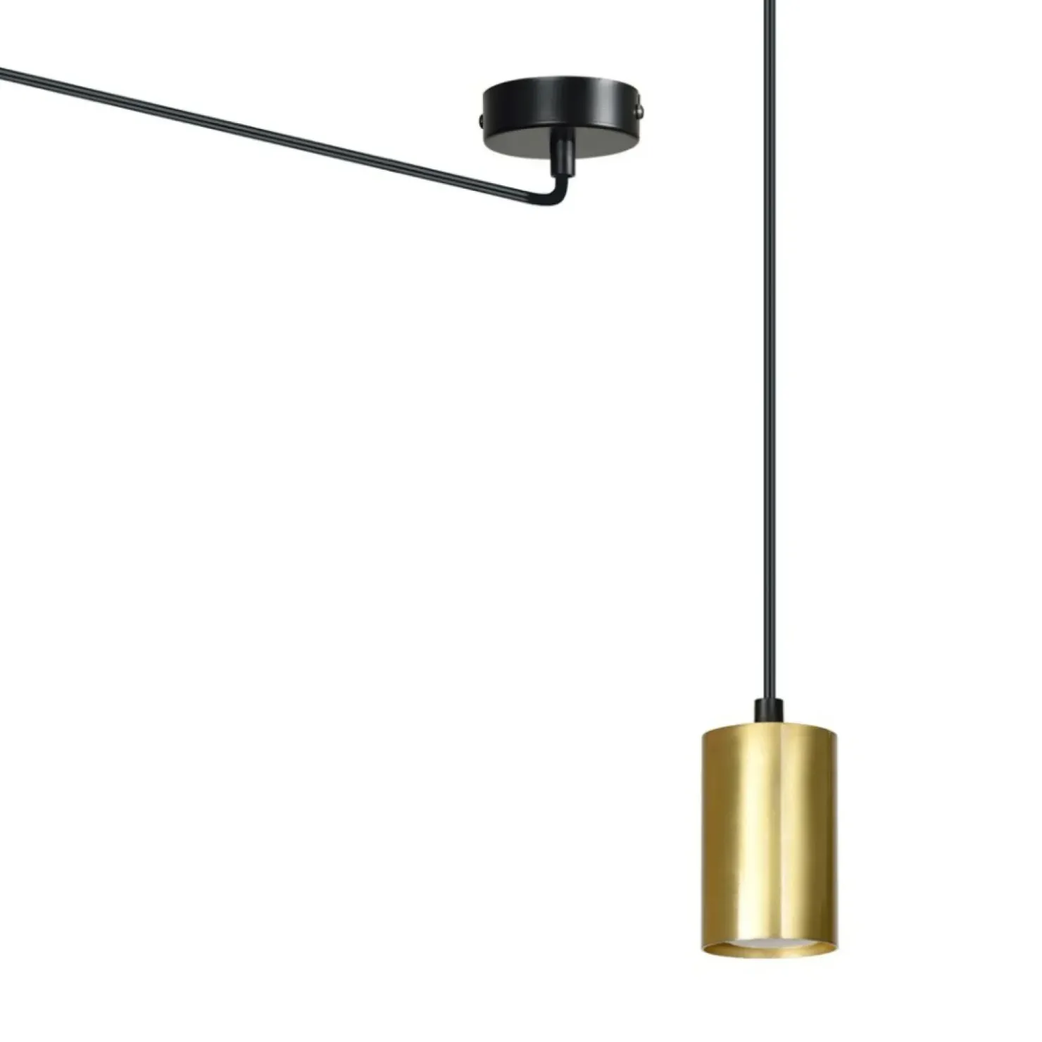 Store Sklep Kaja Regulowana lampa wisząca w kolorze złota 526/1 | Kaja Oświetlenie