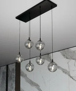 Sale Sklep Kaja Regulowana lampa wisząca z kulistymi kloszami 712/6 | Kaja Oświetlenie