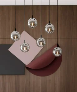 Sale Sklep Kaja Regulowana lampa wisząca z kulistymi kloszami 712/6 | Kaja Oświetlenie