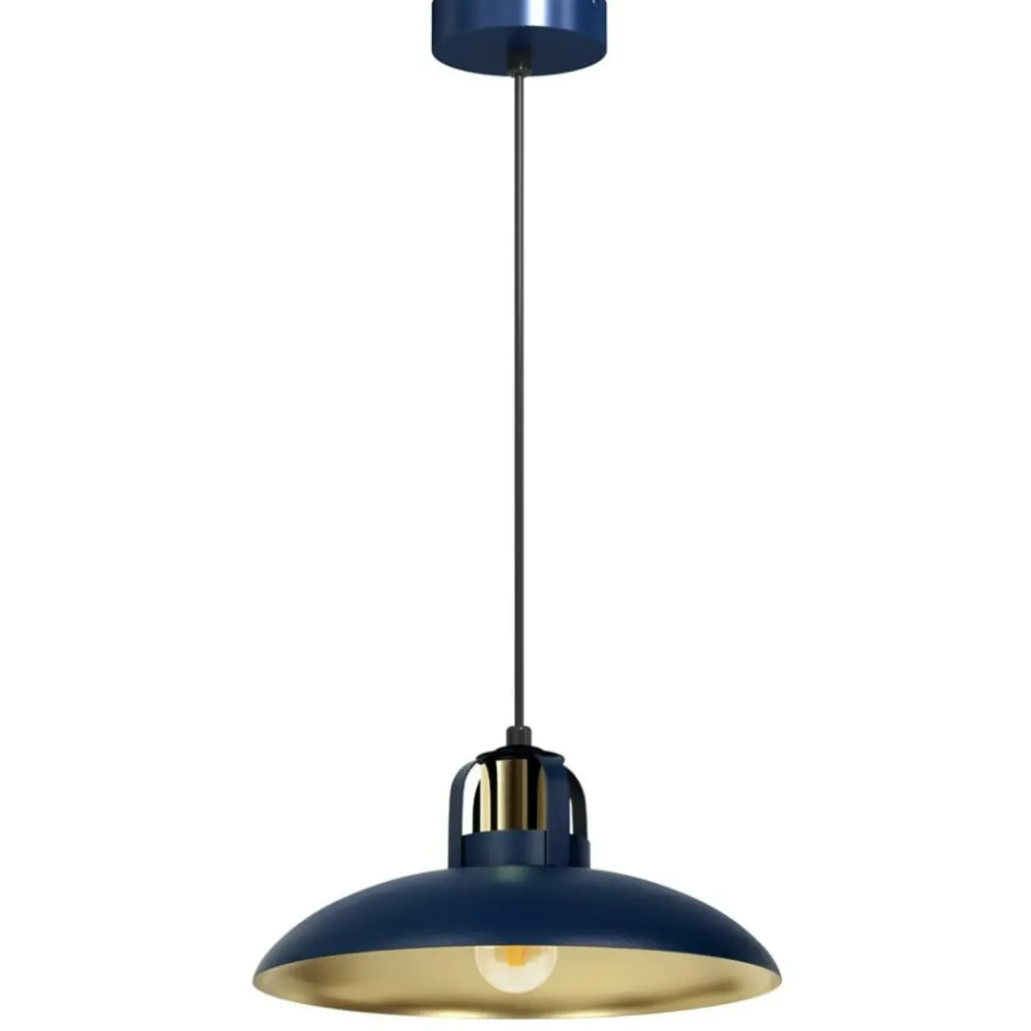Store Sklep Kaja Regulowana lampa wisząca z niebieskim kloszem MLP7714 z serii FELIX | Kaja Oświe