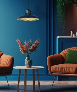 Store Sklep Kaja Regulowana lampa wisząca z niebieskim kloszem MLP7714 z serii FELIX | Kaja Oświe