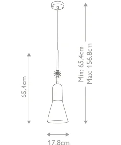 Flash Sale Sklep Kaja Regulowana, złota lampa wisząca ETOILE-P-M-AB z serii ETOILE