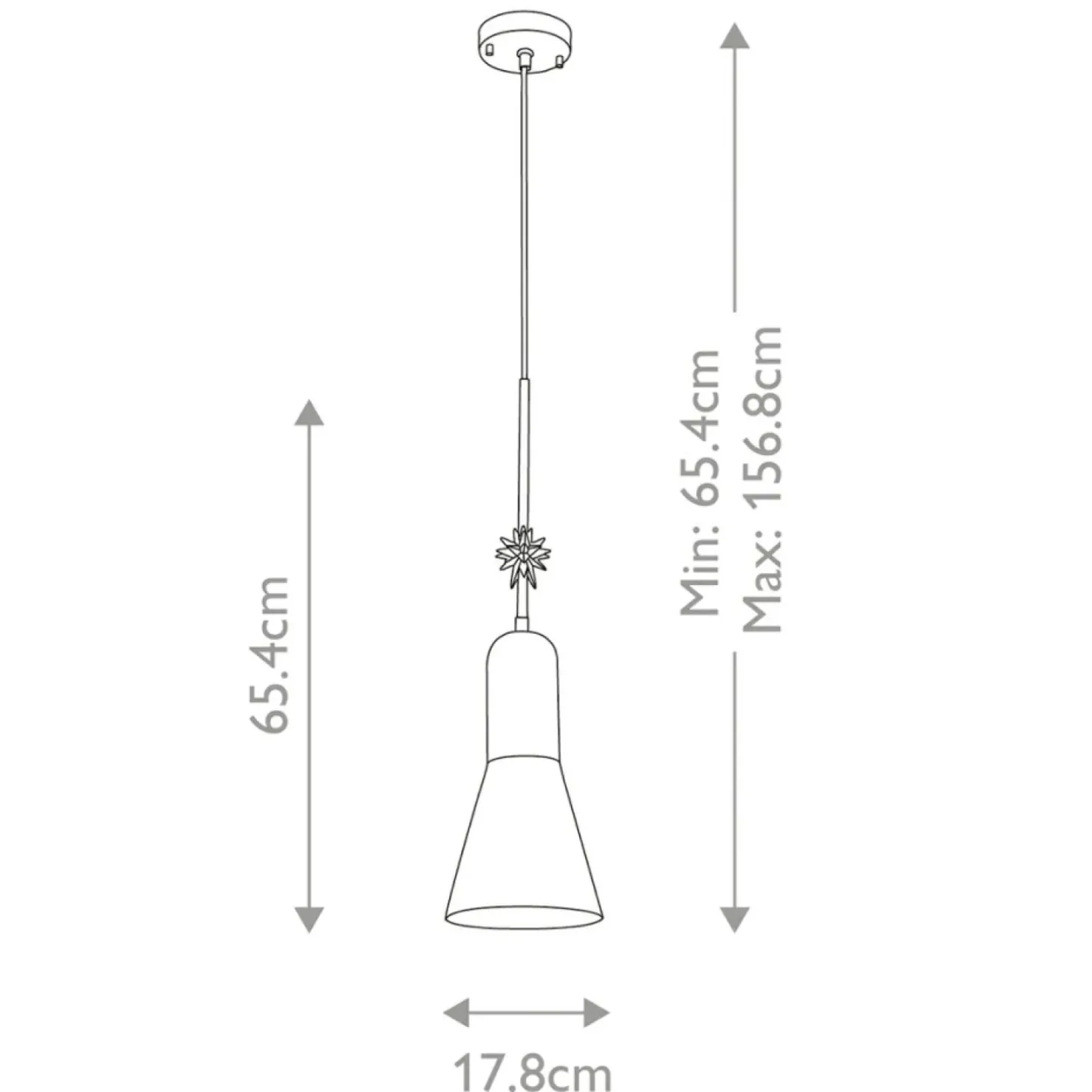 Flash Sale Sklep Kaja Regulowana, złota lampa wisząca ETOILE-P-M-AB z serii ETOILE