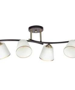 Retro lampa sufitowa z białymi kloszami 34-22646 GRECO | Kaja*Sklep Kaja New