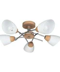 Retro lampa sufitowa z wykonana z drewna 8141574 VILETTA WOOD | Kaja*Sklep Kaja Outlet