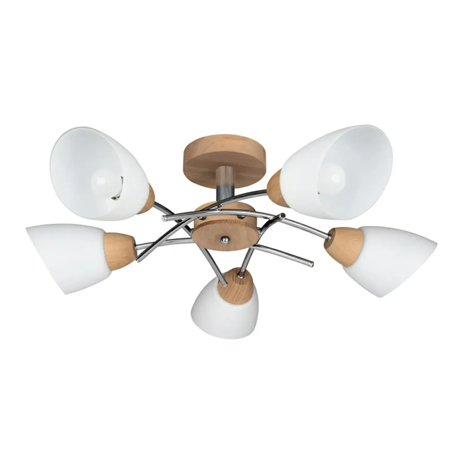 Retro lampa sufitowa z wykonana z drewna 8141574 VILETTA WOOD | Kaja*Sklep Kaja Outlet