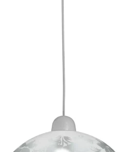 Retro lampa z kloszem z motywem liści 31-49929 BERIS | Kaja*Sklep Kaja Discount