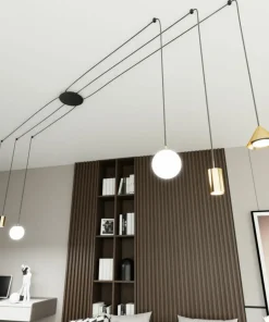 Store Sklep Kaja Różnorodna lampa wisząca do podwieszania 1350/6 FUJI 6 GOLD | Kaja
