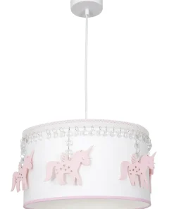 Best Sale Sklep Kaja Różowa lampa wisząca, idealna do pokoju dziecka MLP64900 z serii UNI | Kaja Oświ