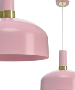 Cheap Sklep Kaja Różowa lampa wisząca z szerokim kloszem MLP6199 z serii MALMO | Kaja Oświetlenie