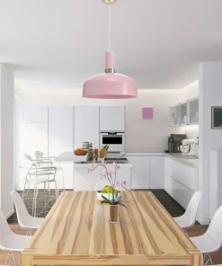 Cheap Sklep Kaja Różowa lampa wisząca z szerokim kloszem MLP6199 z serii MALMO | Kaja Oświetlenie