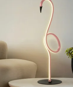 Różowy flaming, lampka stołowa FLAMINGO-TL-PNK z serii FLAMINGO*Sklep Kaja Best Sale