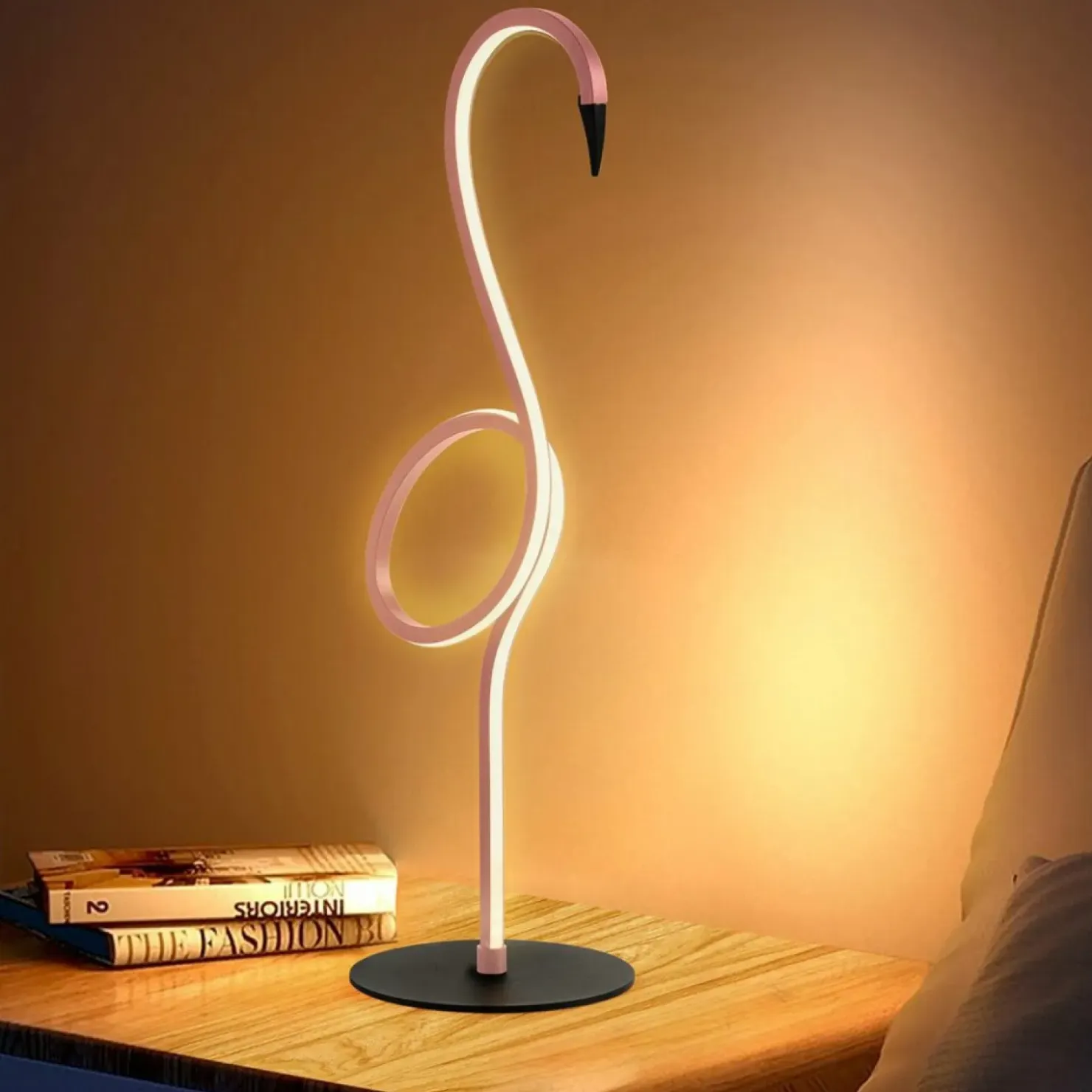 Różowy flaming, lampka stołowa FLAMINGO-TL-PNK z serii FLAMINGO*Sklep Kaja Best Sale