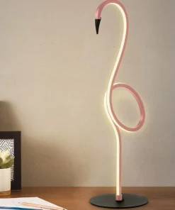 Różowy flaming, lampka stołowa FLAMINGO-TL-PNK z serii FLAMINGO*Sklep Kaja Best Sale