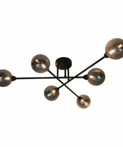 Cheap Sklep Kaja Rozłożysta, czarna lampa z ciemnymi kulami CL22017A-6BASIS | Kaja