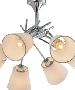 Sale Sklep Kaja Rozłożysta lampa sufitowa do salonu 38-70647 VOX | Kaja Oświetlenie chrom