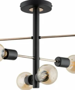 Flash Sale Sklep Kaja Rozłożysta lampa sufitowa ze złotymi elementami AL 63184 z serii BRISK