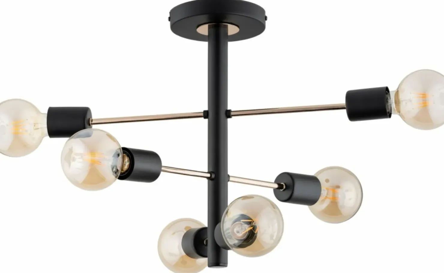 Flash Sale Sklep Kaja Rozłożysta lampa sufitowa ze złotymi elementami AL 63184 z serii BRISK